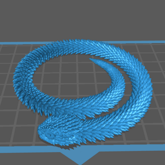 3d printed snake original(virtual product)