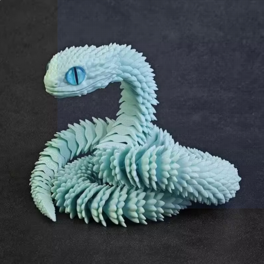 SLP™  3D Printed Articulating Snake Light Green