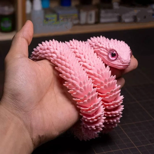 SLP™  3D Printed Articulating Snake Pink